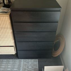 Dark brown 5 Drawer Dresser