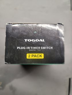 TOGOAL T319 plug-in digital timer switch 2 pack - brand new
