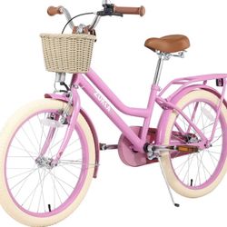 New Assembled Cruiser Bike 20 inch/24 inch Wheels Girls Women Bike Single Speed Commuter Bike with Basket
