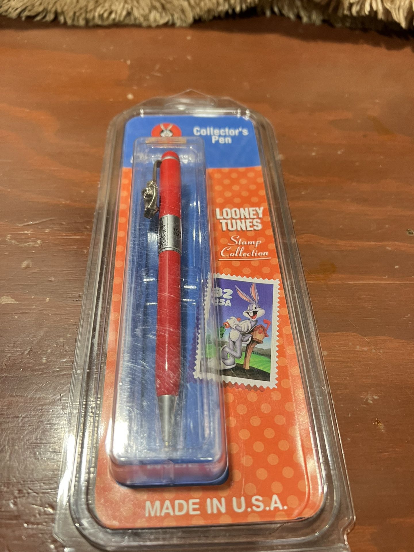 Vintage Looney tunes USPS stamp collection collector's pen