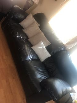 2 leather couches