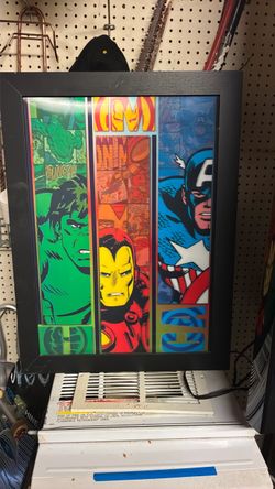 Marvel Avengers Framed Comic Art Print