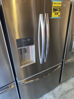 2024 NEW OPEN BOX FRIGIDAIRE FRENCH DOORS STAINLESS STEEL REFRIGERATOR 