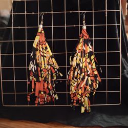 Long African Culture Earrings 