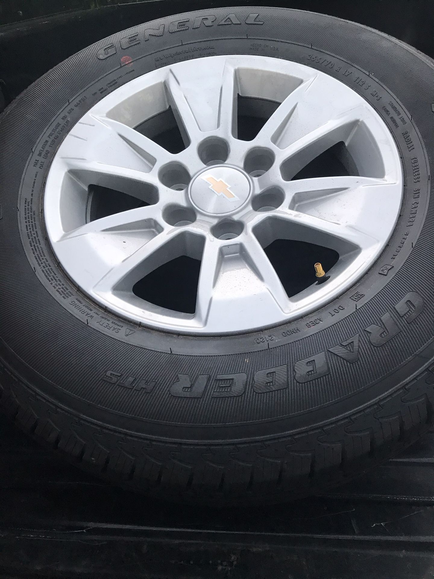 2020 Chevy Silverado rims and tires