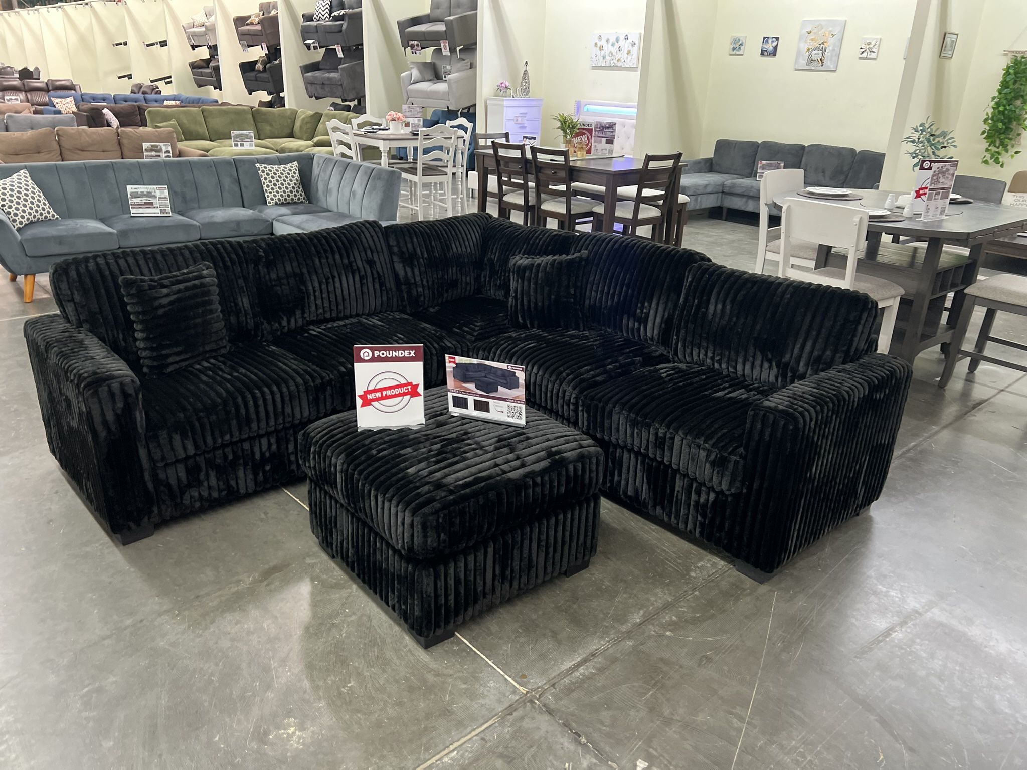 New Sectional Black Color
