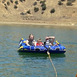 Aqua Hunter Max Large Water Inflatable -Boat Connection Rope  And Pump