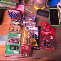 A lot of nine collectible toys NASCAR NASCAR collectible collectible yeah