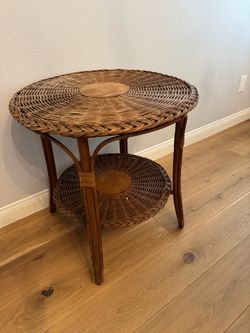 Vintage wicker table