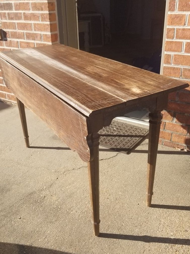 Antique Entryway Table With Leaf Farmhouse Restoration Project
