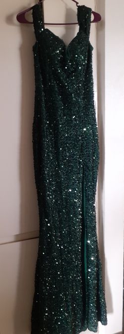 Beautiful Green Long Dress (New) $45 Dlls Size M