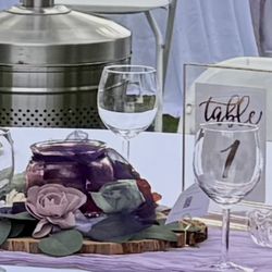 Tinted Glass Vases-Centerpieces