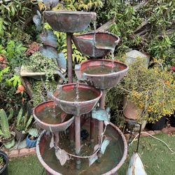 Copper Water Fountain 5 Bowl  Waterfall ( Escondido)