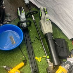 Ego Weed Eater Blower And Tree Trimmer 2 Batteries 