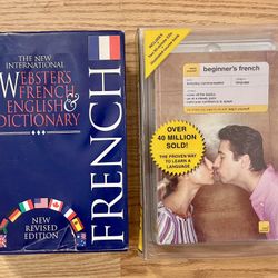 Teach Yourself French CD’s , Book , And Dictionary 