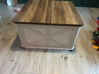 Farmhouse coffee table with storage