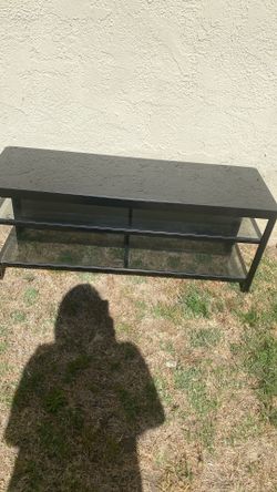 Glass TV stand