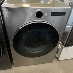 LG Front Load Gas Dryer In Grey 