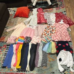 4/4T Lot Girl Leaning Clothes