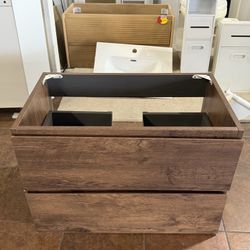 30 in. Bath Vanity Cabinet without Top in Walnut Assembled(Brown)  💰90$