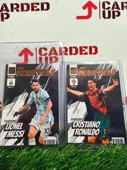 Donruss panini Messi & Ronaldo Marvels