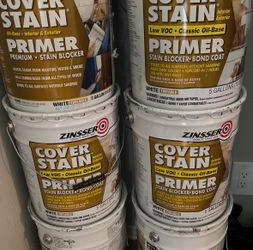 Zinsser Cover Stain 5 gal. White Low VOC Classic Oil-Based Interior/Exterior Primer and Sealer