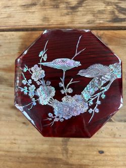 Vtg Decorative Lacquer Box