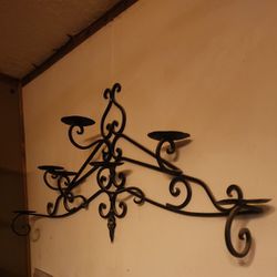 7 Place Cast Iron Candle Holder 
