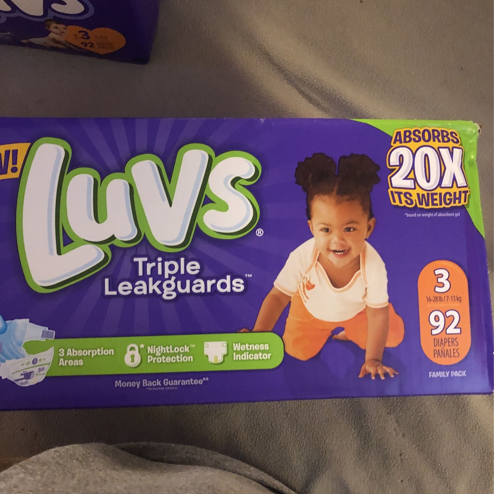 Luvs Triple Leakguards Size 3 92 Ct