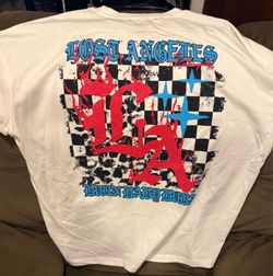 Lost Angeles Large White Tshirt