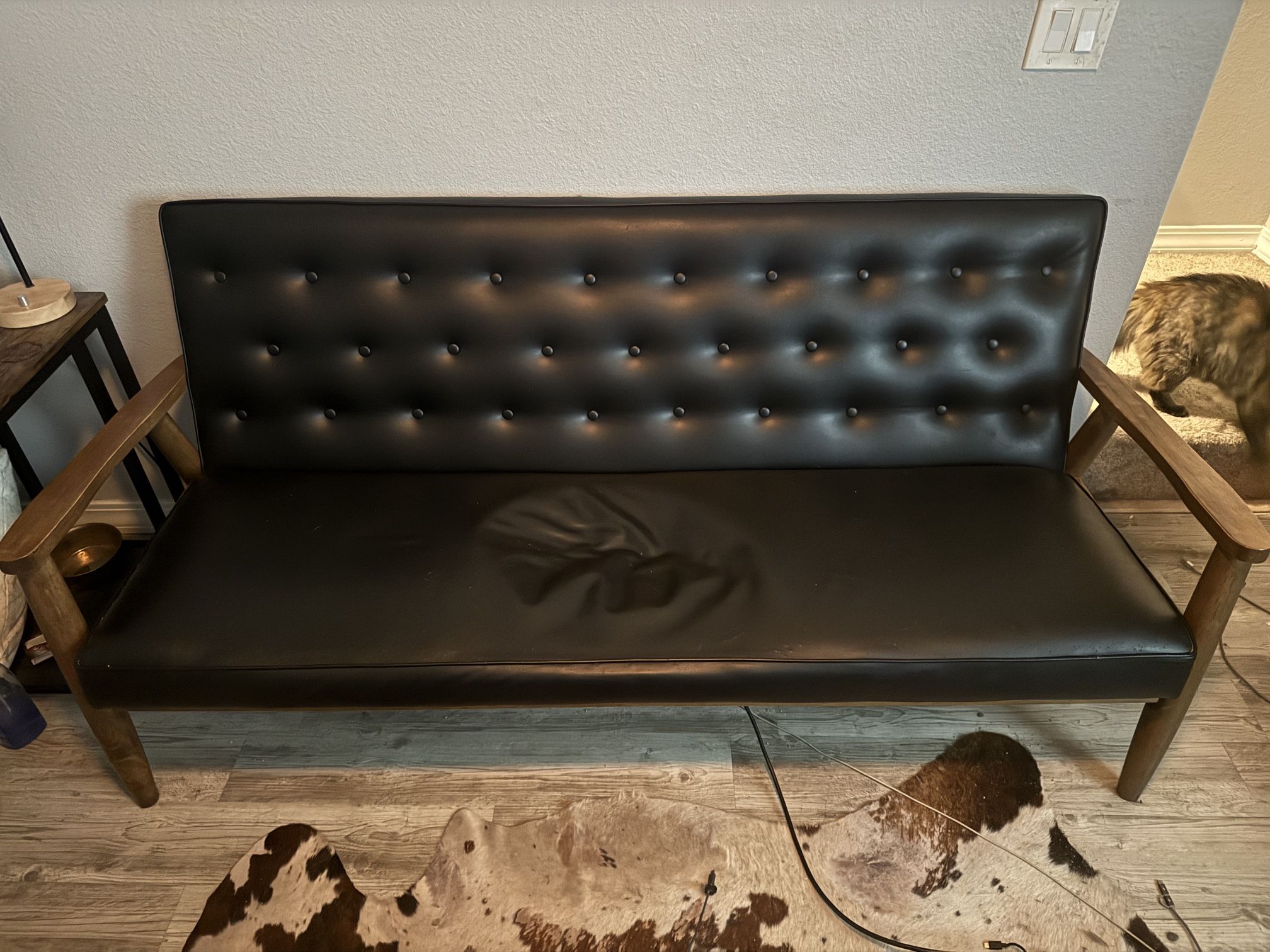 Black Leather Couch