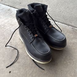 Safety Toe Boots, Wolverine, Size 10.5, Black