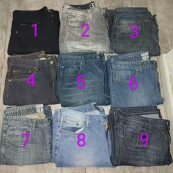 9 Pairs Of Pants Great Condition
