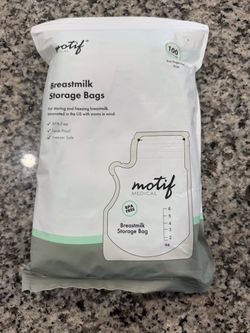 Motif breastmilk storage bags