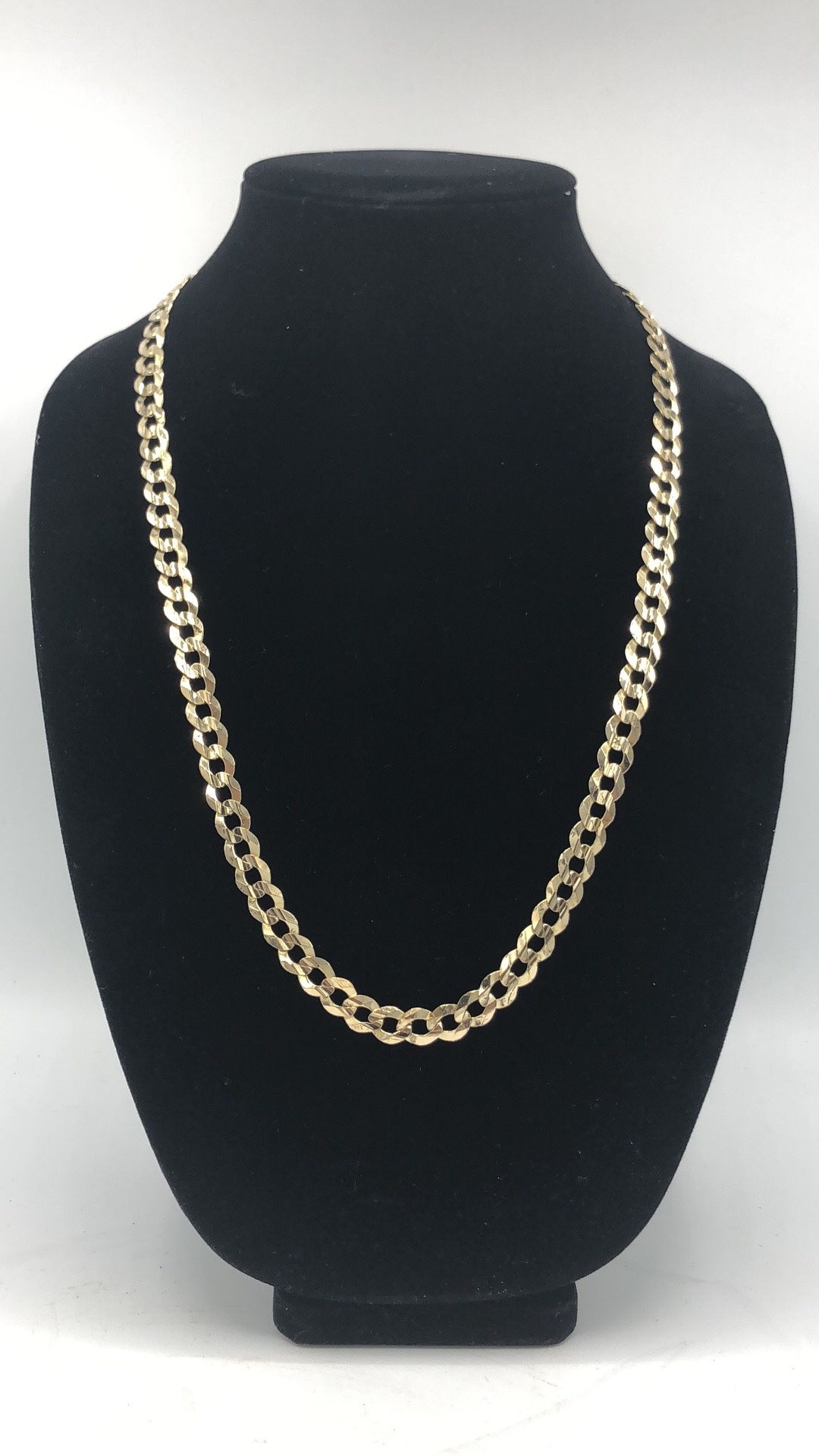 14kt curb link necklace