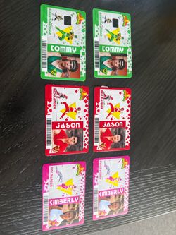 Power Rangers Style debit Card stickers
