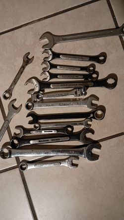 mixed lot of wrenches