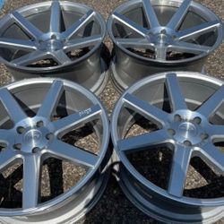 20” LIKE NEW STAGGERED DODGE CHARGER CHALLENGER 5X115 SET WE FINANCE NICHE RIMS WHEELS 