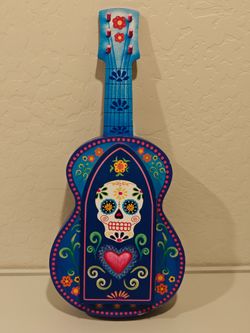 Ashland Day of the Dead Sugar Skull Guitar Wall Storage Cabinet
