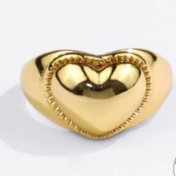R70 - Stainless steel Huge heart Ring! Valentine’s 
