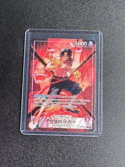 Portgas D Ace Alt Art Leader OP16-001 Time of Battle ENGLISH