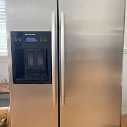 Kitchen Aid fridge stainless Steel Side By Side Refrigerator 