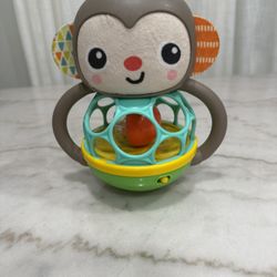 Skip Hop Monkey Rattle Toy β Easy-Grip Baby Toy