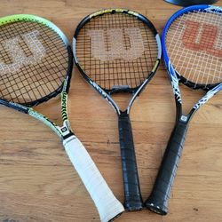 🎾 Wilson Tennis Rackets – Set of 3 (original $40 each)