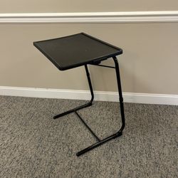 Portable Metal Black folding table desk side table
