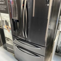 Samsung Black Stainless Steel 28 Cu. Ft. 4-Door French Door Refrigerator With FlexZone Drawer