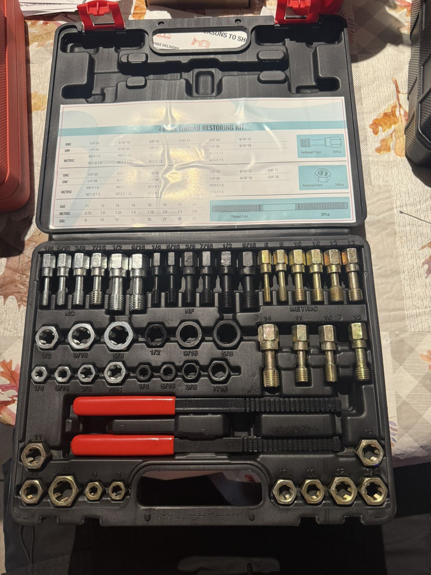 48 pc thread restoring kit new in box $60 firm in n Lakeland