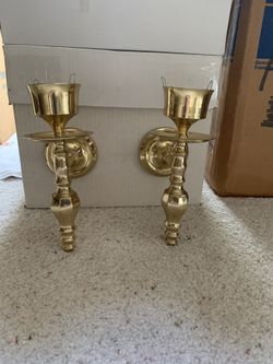 Brass Wall Candle Sconces
