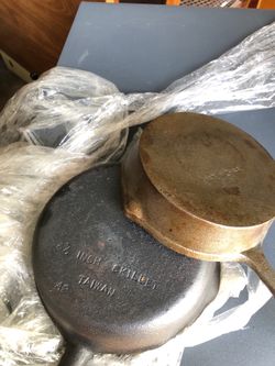 2 skillet cast iron both fryer both for $15.