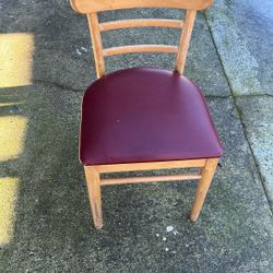Red and Blue Chairs For Sale $5 Each Chair